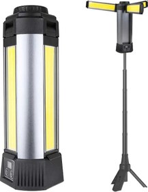 Resim Powermaster Çalışma Lambası 35 Watt 3 Kanatlı Ayaklı Kamp Lambası Işıldak Aydınlatma Askılı 