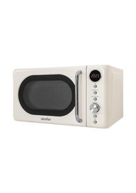 Resim Simfer 4605 20Litre Retro Mikrodalga Fırın Dijital Krem 