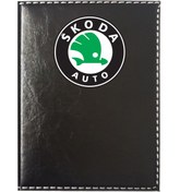Resim promosyon denizi Skoda Logolu Siyah Ruhsat Kabı 
