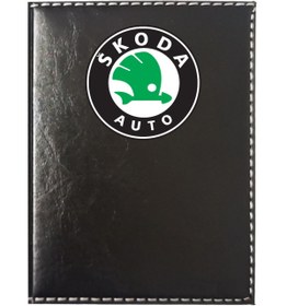 Resim promosyon denizi Skoda Logolu Siyah Ruhsat Kabı 