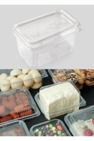 Resim Gold ambalaj Plastik Sızdırmaz Kap 1000Gr Cc Kullan At Tek Kullanımlık Plastik Kapaklı Kase 50 Adet 