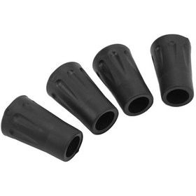Resim Wezone 4 Adet 12mm Kauçuk Trekking Çubuğu Uç Koruyucu - Kaymazsız, Darbe Emici Ve Dayanıklı Outdoor Spor Aksesuarı 