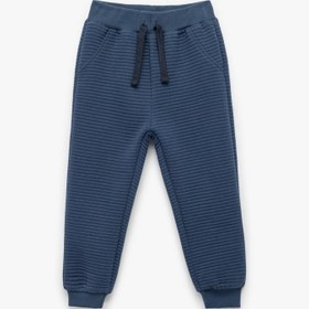 Resim Erkek Bebek Pamuklu Beli Bağcıklı Basic Jogger Eşofman Altı 