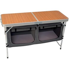 Resim Katlanabilir Ahşap Kamp Masası - Madfox Nova - 547280 