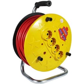 Resim Welder 4lü Elektrik Seyyar Makaralı Uzatma Kablo 3x1.5mm 50m 