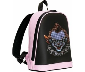 Resim Mini Smart Bag Pembe LED Ekranlı Sırt Çantası, Motorcu Çantası 
