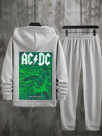 Resim uyguntarz Unisex Acdc Baskılı Eşofman Takımı 