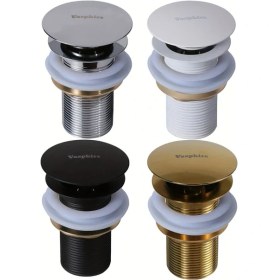 Resim Willowhaven Beyaz Paslanmaz Çelik Mat Siyah Basmalı Bataryalı Banyo Mutfak Musluğu 