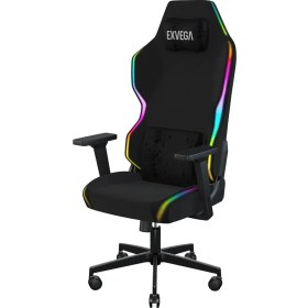 Resim EXVEGA Lunar Active Kumaş RGB Oyuncu Koltuğu Siyah 