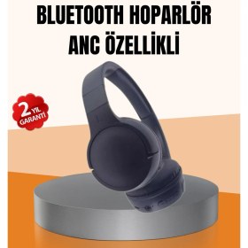 Resim Techno Stock Ayarlanabilir Baş Bantlı Kablosuz Kulak Üstü Kulaklık 