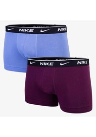 Resim Nike Dri Fit Ultra Stretch 2 Pack Micro 2 Li Paket Kısa Boxer Mavi Mor Lacivert - Turuncu 