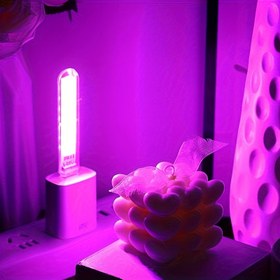 Resim USB ile Çalışan 8LED Gece Lambası - Taşınabilir, Paslanmaz Okuma Lambası Yatak Odası & Seyahat için 