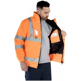 Resim Hi-vis İş Montu Turuncu 