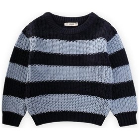 Resim Selanik Çizgili Triko Kazak 2-8 Yaş Lacivert Lacivert 