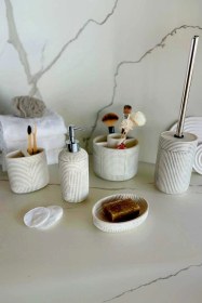 Resim Primanova Scorro Banyo Seti 5 Parça - Bej Bej 
