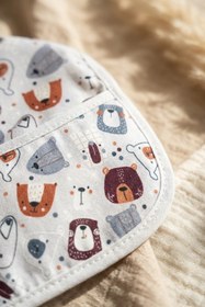 Resim Bebechi Bubu Bear 2'li Set Uzun Kollu Su Geçirmez Bebek Mama Önlüğü - Ayıcık Desenli Leke Tutmaz Blw Ve Akti 