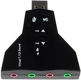 Resim Alfais 4931 7.1 7 Kanal Mikrofon Destekli Çift Girişli Çevirici Harici USB Ses Kartı 