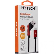 Resim HY-X215 3A Micro Usb 1m Kırmızı Data + Sarj Kablosu Hytech