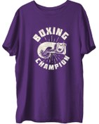 Resim TOP GLORY Boxing Baskılı Penye Boks Sporcu T-shirt 