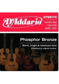 Resim D'addario Epbb170 Akustik Bas Gitar Teli 45-100 