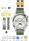 Resim Bakeey GT4 Max Akıllı Saat Amoled Ekran 3 Kordon Siri Gps Android iOS Akıllı Saat Smart Watch 8 9 