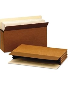Resim Easy Grip® Dosya Cebi, Düz Kesim Tablet, 3 - 1/2 Inç Genişletme, Yasal Ölçü, Ters Düşme, Kutu Başına 25 (73210) 