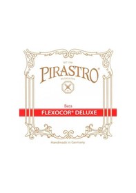 Resim Pirastro 340020 Kontrabas Tel Seti - Flexocor Deluxe 3/4 Ve 4/4 Kontrabaslarla Uyumlu Medium - Orchester Seri Çelik Çekirdek Üzerine Krom Çelik Sargı, Orkestra Kullanımı İçin Orta Tansiyon Ölçü: 3/4 Ve 4/4 Kontrabaslar İçin 4'lü Tam Takım Set 