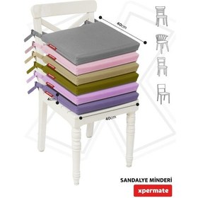 Resim Fermuarlı Sandalye Minderi Su İtici Kumaş 40x40 cm Yeşil 