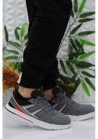 Resim Kinetix Calton Pu Gri Siyah Rahat Ürün Hafif Erkek Spor Ayakkabı 001 
