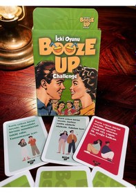 Resim Booze Up Challenge Eğlenceli Görev Kartı Oyunu 50 Kart 