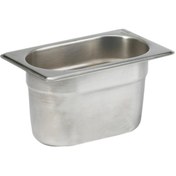 Resim Natsan Paslanmaz Çelik Gastronom/gastronorm Küvet Gn 1/9-100 (17,6 X 10,8 X 10 CM) 