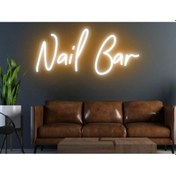 Resim Twins Led Nail Bar Yazılı Neon Tabela Amber Model:model:34663366 Amber 