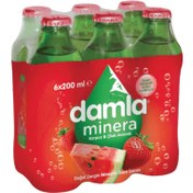 Resim Damla Minera Karpuz & Çilek Maden Suyu 6x200 ml 
