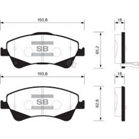 Resim SANGSIN SP1580 Fren Balatası Ön Auris Corolla Uyumlu 2.0D 4D 2.2D 07- Avensis Verso 1.6 1.8 2.0 2.0D 4D 09- Gdb3479 