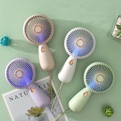 Resim Mini Taşınabilir El Fanı, USB Şarjlı, Şarj Edilebilir Pil, Plastik Lamba Gövdesi, 4-12V Çalışma Gerilimi, Sessiz Elektrikli Fan 