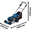 Resim Bosch GRA18V 2-46 Akülü Çim Biçme Makinesi (Akü Hariç) 06008C8000 