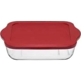 Resim Paşabahçe Silikon Kapaklı Kare Borcam Tepsi 59034 