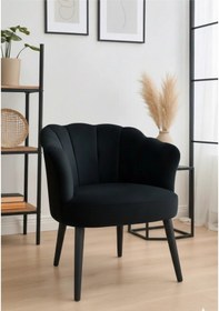 Resim Waterybrook Tekli Berjer Koltuk - Papatya Babyface Kumaş Siyah Ayaklı - 13 Renk Seçeneği Siyah 