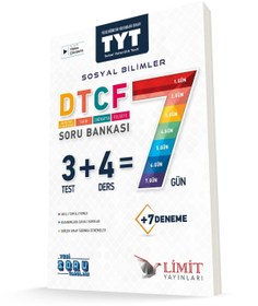 Resim Limit Yayınları Limit Tyt Dtcf 7 Gün Sosyal Bilimler Soru Bankası 