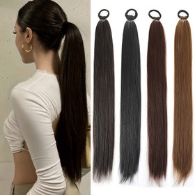 Resim Dört Örgülü Stil Peruk, Çok Yönlü Tasarımlar, İp Görünümünde Dreadlock Esintili, Kadın Saç Peruğu Moda Aksesuarı, Şık ve Hızlı Deyişim Temel Tarz Parika Nefis Kapak Sentetik ile Multibraid Ürkütme 