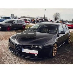 Resim Alfa Romeo 146 Cupra R Uyumlu Ön Lip Mat Siyah Ön Tampon Lip 
