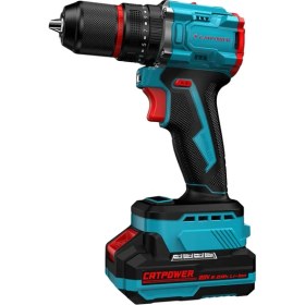 Resim Catpower E1030 Kömürsüz Li-Ion Akülü Vidalama ve Avuç Taşlama Seti 20V 4.0AH+2.0AH Yüksek Tork 