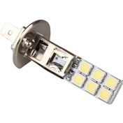 Resim 2X H1 12-Led Yedek Beyaz Far Ampul Beyaz 