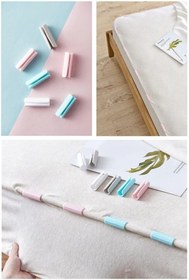 Resim Evvano 12 Adet Yorgan Kılıfı Ve Çarşaf Sabitleyici Kaydırmaz Nevresim Örtü Klipsleri 