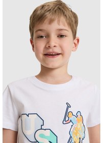 Resim U.s. Polo Assn. Erkek Çocuk Beyaz Tişört 50327027-vr013 