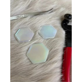 Resim Karsan Mozaik Beyaz Altıgen Sanatsal Mozaik 48X48MM (100GR) 