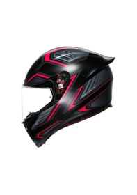 Resim Agv K1 S E2206 Sling Matt Siyah Pembe Motosiklet Kaskı. 