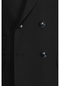 Resim İlayda Emir Luxury, İtalyan Kesim,slim Fit, Kruvaze, Erkek Takım Elbise Siyah 