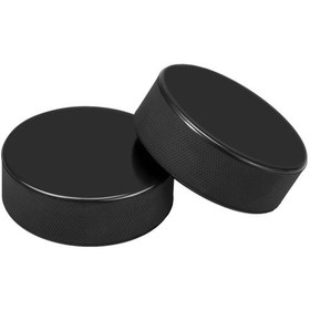 Resim Ximistore9 2 Adet Lastik Hokey Topu - 7.5x2.5cm Boyutlu, 163g Ağırlıklı Oyun Aletleri Siyah 