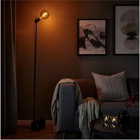 Resim 153 cm Siyah Çok Fonksiyonlu Okuma ve Yer Lambası 